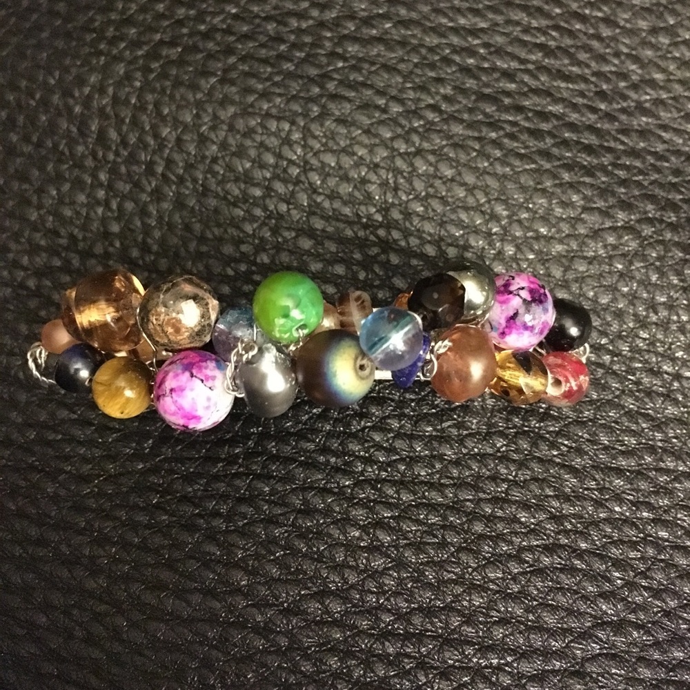 Hand wrapped barrette